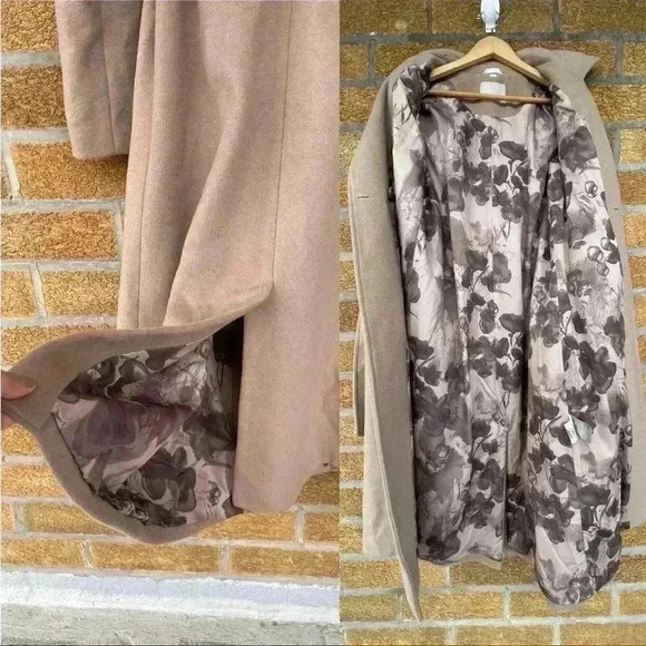 SOIA & KYO TRENCH WOOL COAT SIZE SMALL - Picture 11 of 12